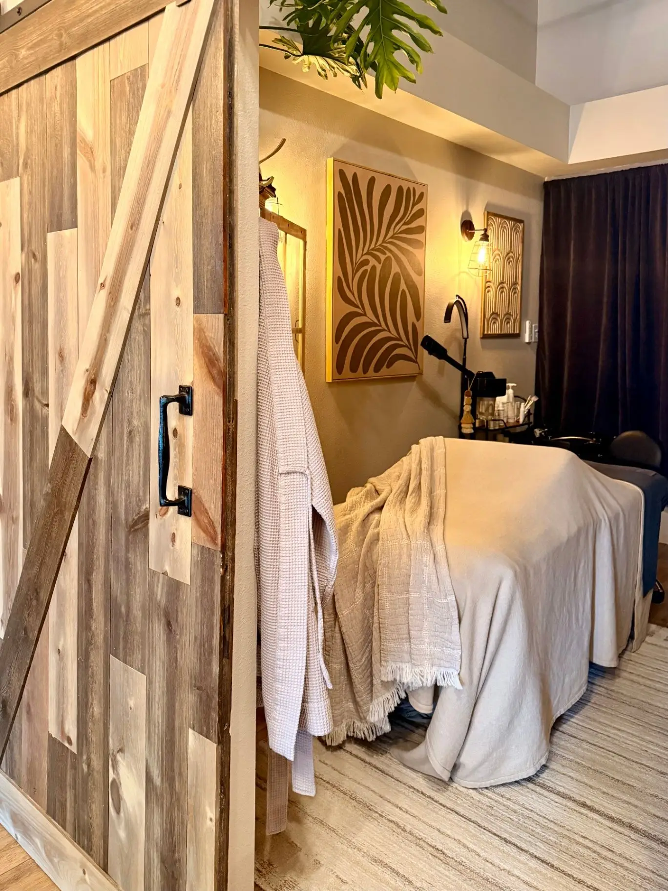 Light treatment bed inside the Pure Skin Esthetic room at Root + Ritual in Windsor, Colorado.